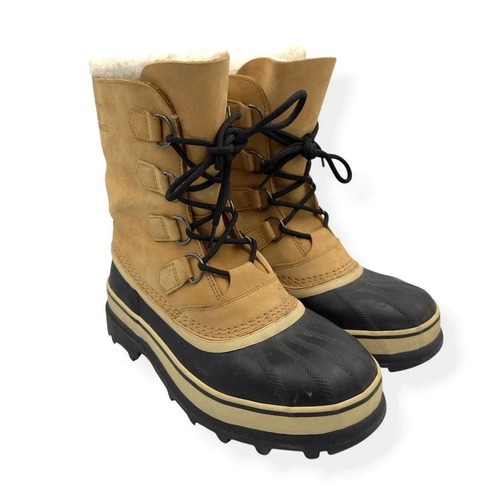 SOREL Caribou Men's Waterproof Snow Boots Winter Insulated Boot Men's Size 9